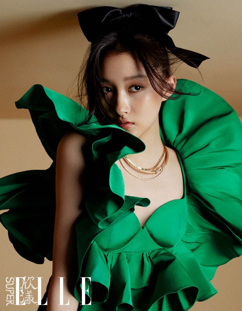 Guan Xiaotong @ SuperELLE China August 2021