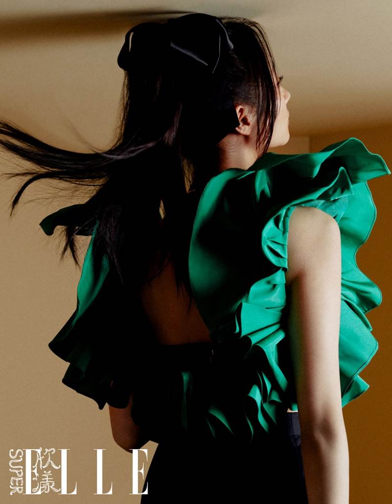 Guan Xiaotong @ SuperELLE China August 2021
