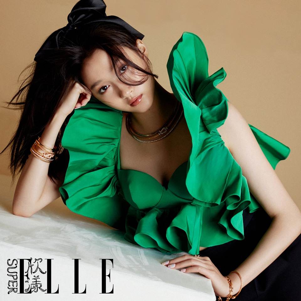 Guan Xiaotong @ SuperELLE China August 2021