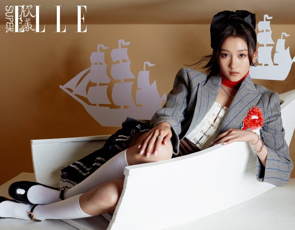 Guan Xiaotong @ SuperELLE China August 2021