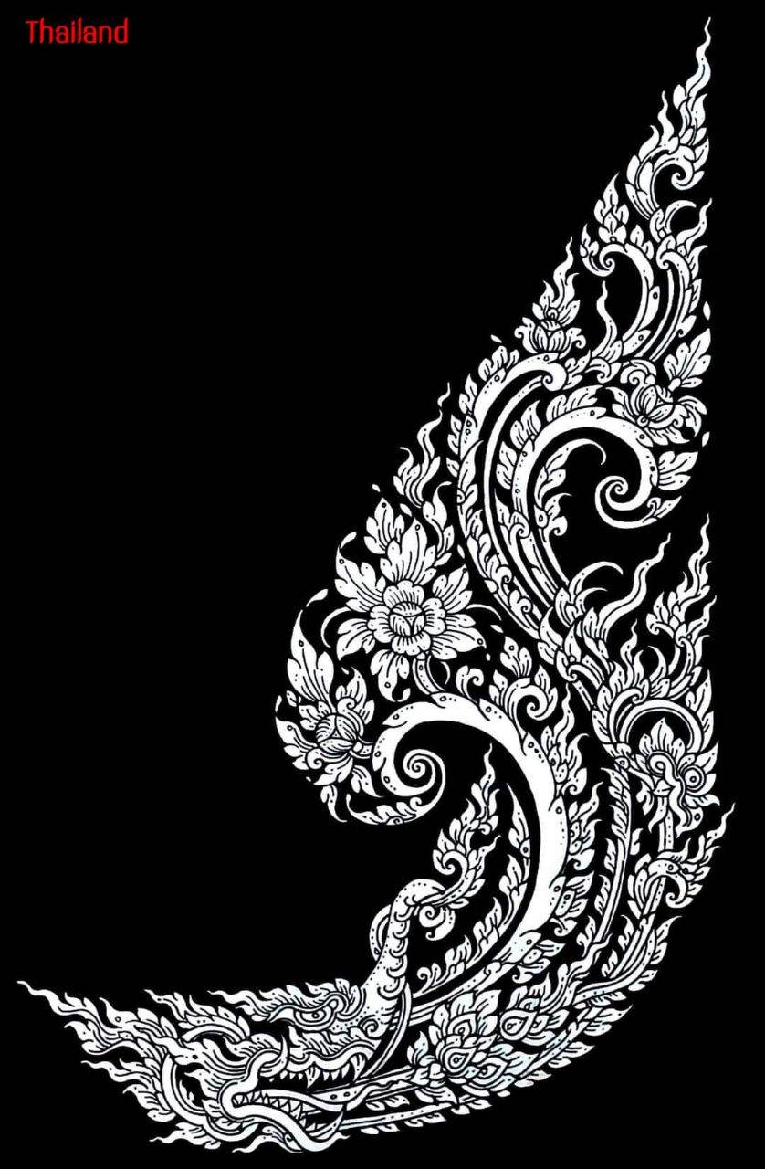 Thai Line Art "ลายไทย" ©credit: Thongchai Boon-on | THAILAND 🇹🇭