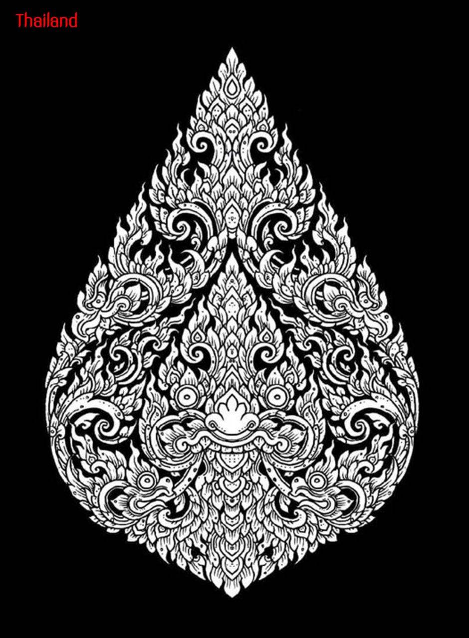 Thai Line Art "ลายไทย" ©credit: Thongchai Boon-on | THAILAND 🇹🇭