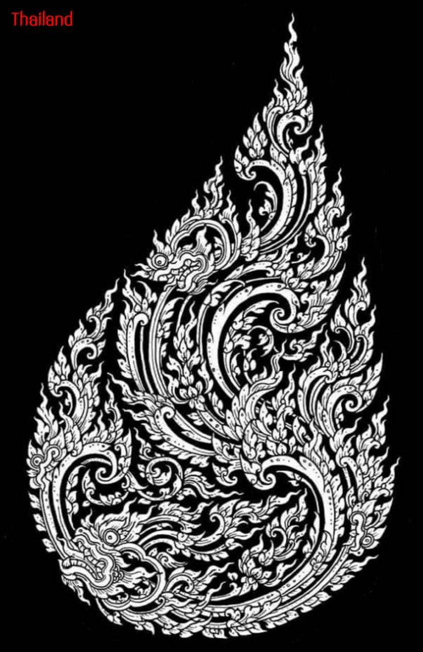 Thai Line Art "ลายไทย" ©credit: Thongchai Boon-on | THAILAND 🇹🇭