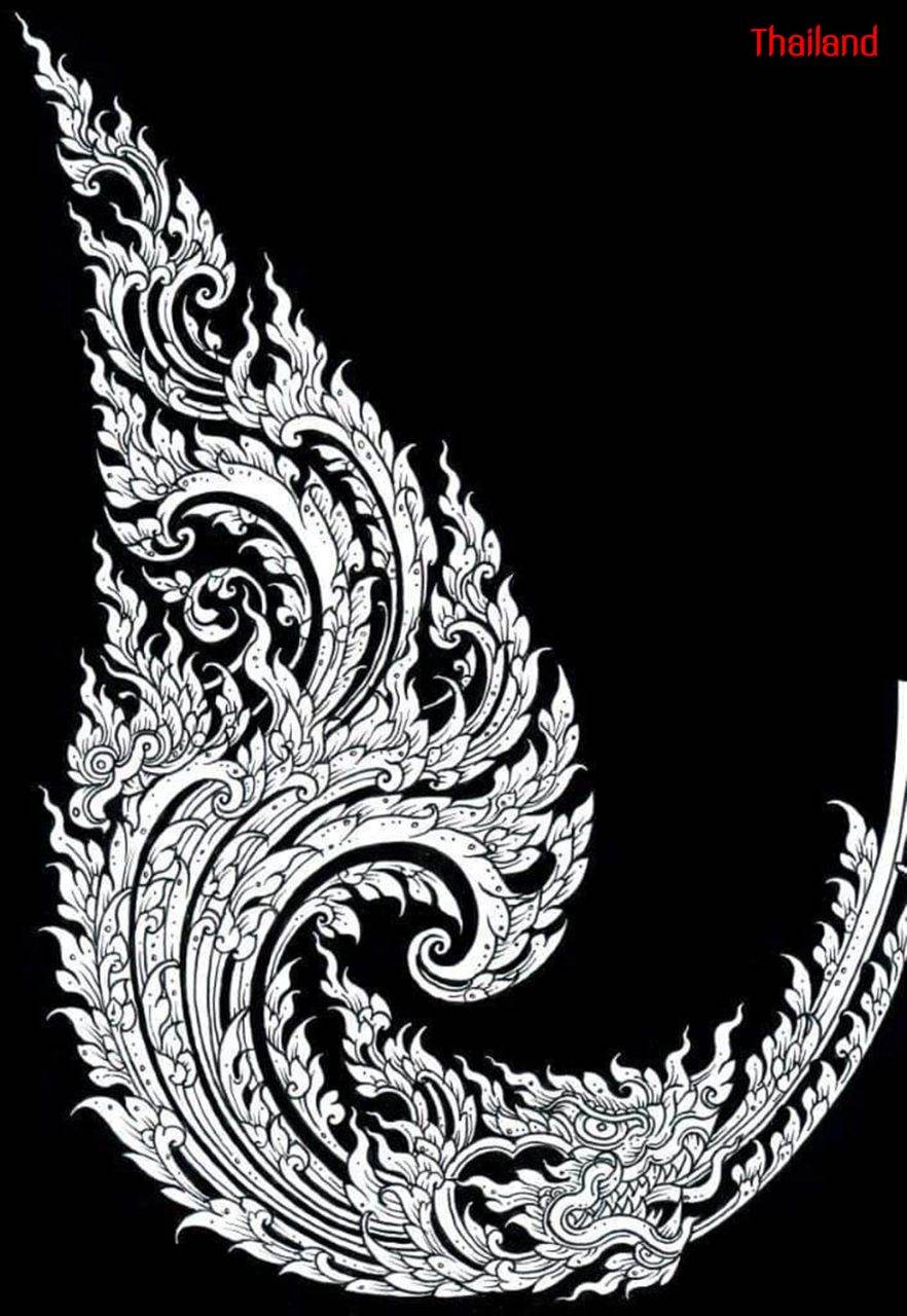 Thai Line Art "ลายไทย" ©credit: Thongchai Boon-on | THAILAND 🇹🇭