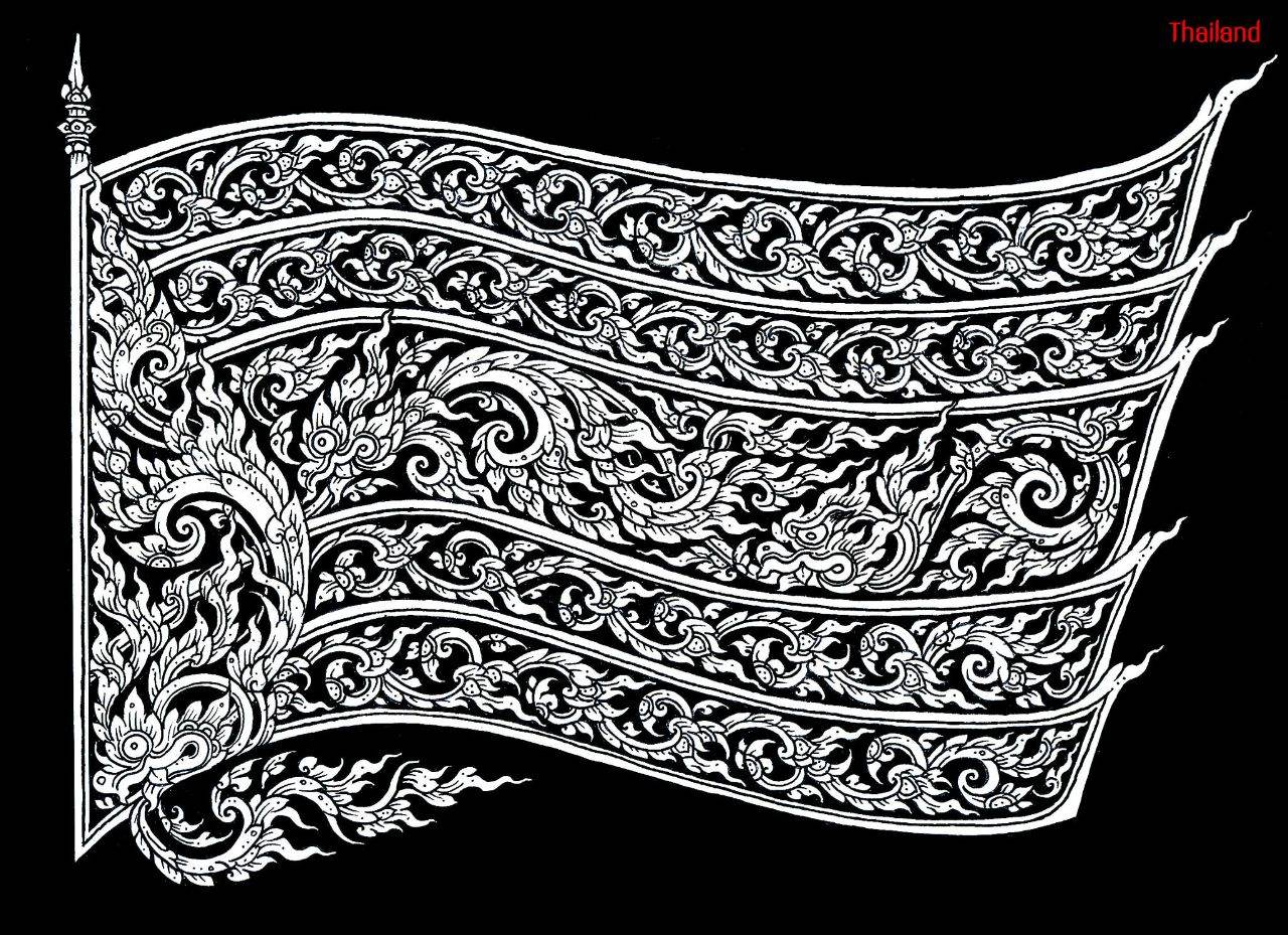 Thai Line Art "ลายไทย" ©credit: Thongchai Boon-on | THAILAND 🇹🇭