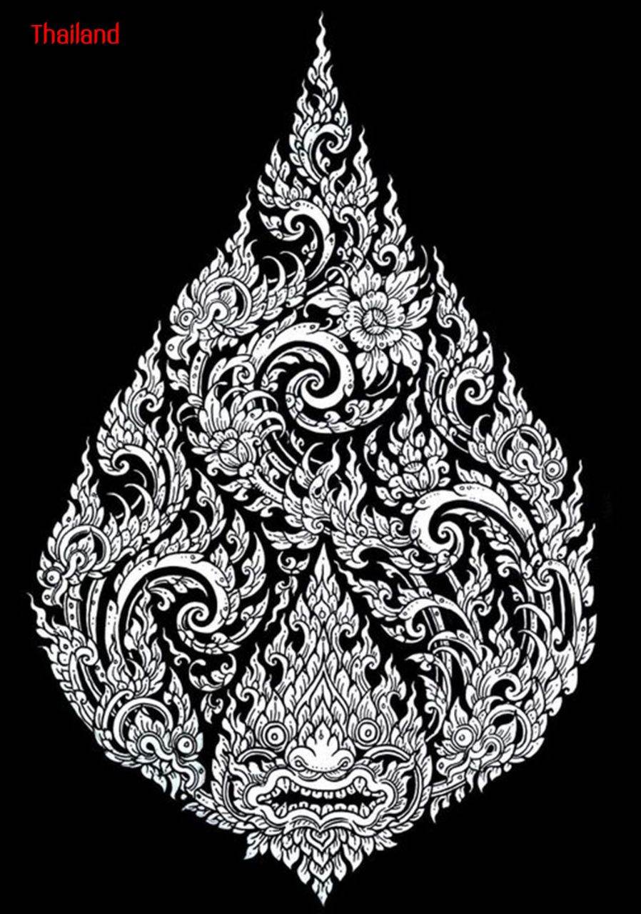 Thai Line Art "ลายไทย" ©credit: Thongchai Boon-on | THAILAND 🇹🇭