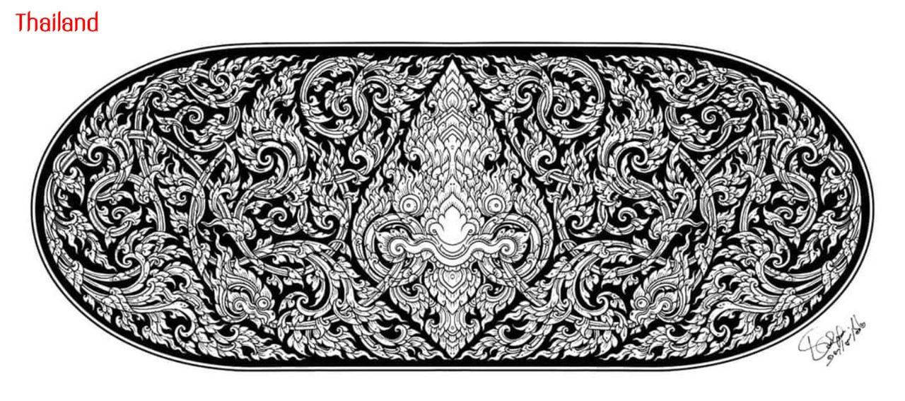 Thai Line Art "ลายไทย" ©credit: Thongchai Boon-on | THAILAND 🇹🇭