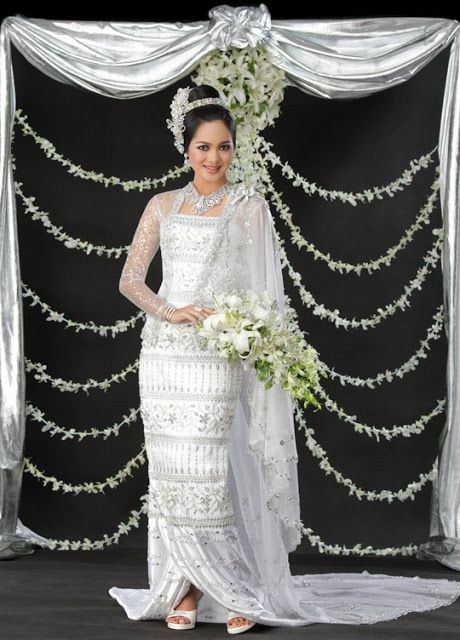 Myanmar wedding dress:สีสันอาเซียน ชุดเจ้าสาวชาวเมียนมาร์ งดงามหรูหราสมกับแหล่งอารยธรรม