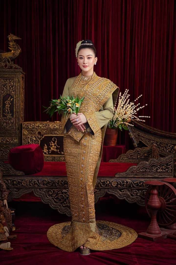 Myanmar wedding dress:สีสันอาเซียน ชุดเจ้าสาวชาวเมียนมาร์ งดงามหรูหราสมกับแหล่งอารยธรรม
