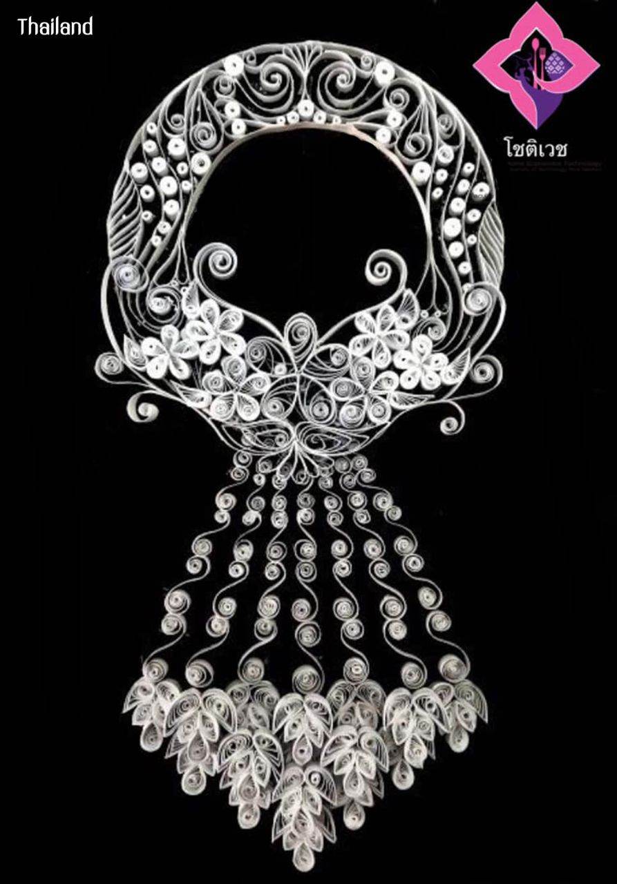 The Paper Art of Thai Garland "พวงมาลัยไทย" | THAILAND 🇹🇭