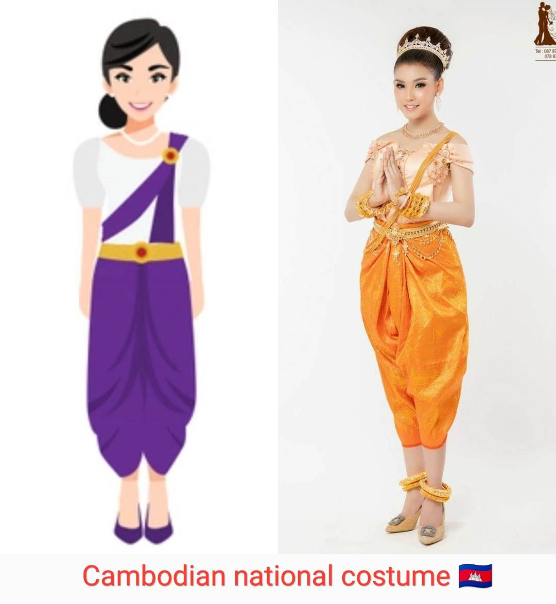 ชุดประจำชาติกัมพูชา🇰🇭
