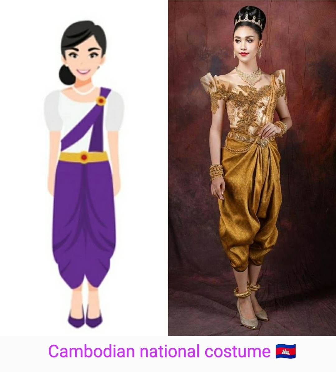 ชุดประจำชาติกัมพูชา🇰🇭