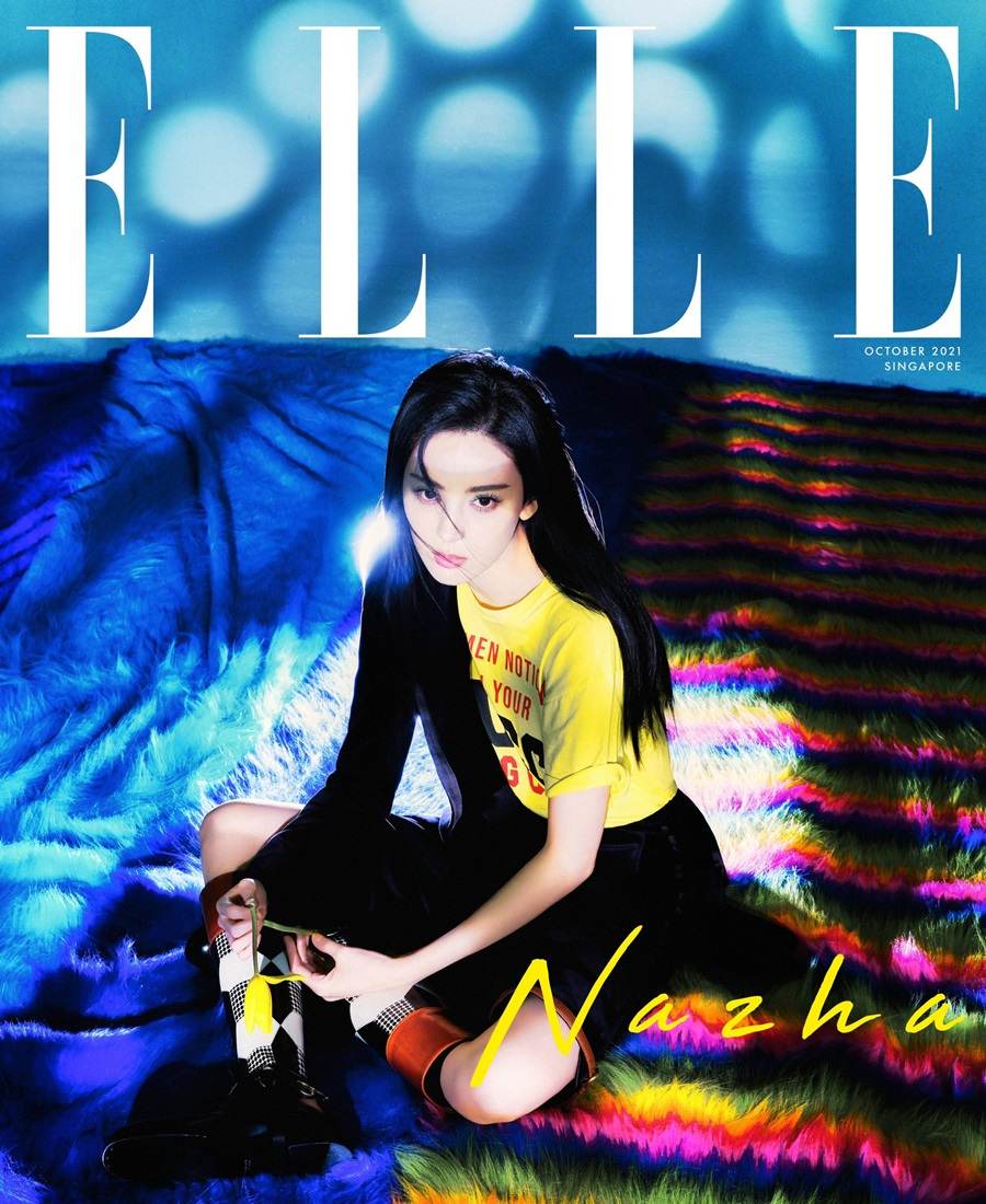 Guli Nazha @ ELLE Singapore October 2021
