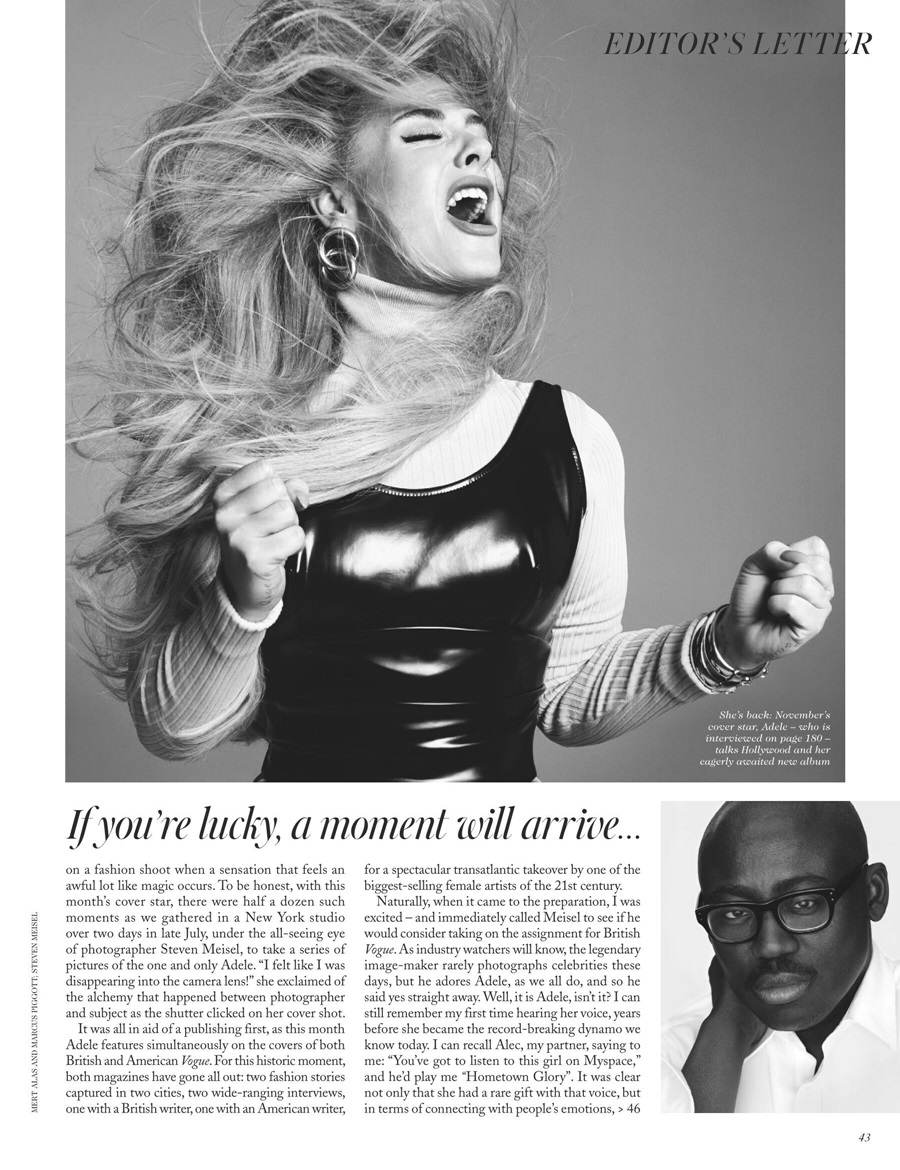 Adele @ Vogue UK November 2021