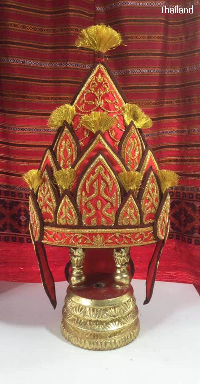 "หมวกกาบ" Muag Kab, Muag garb: I-san embroidery hat | THAILAND 🇹🇭