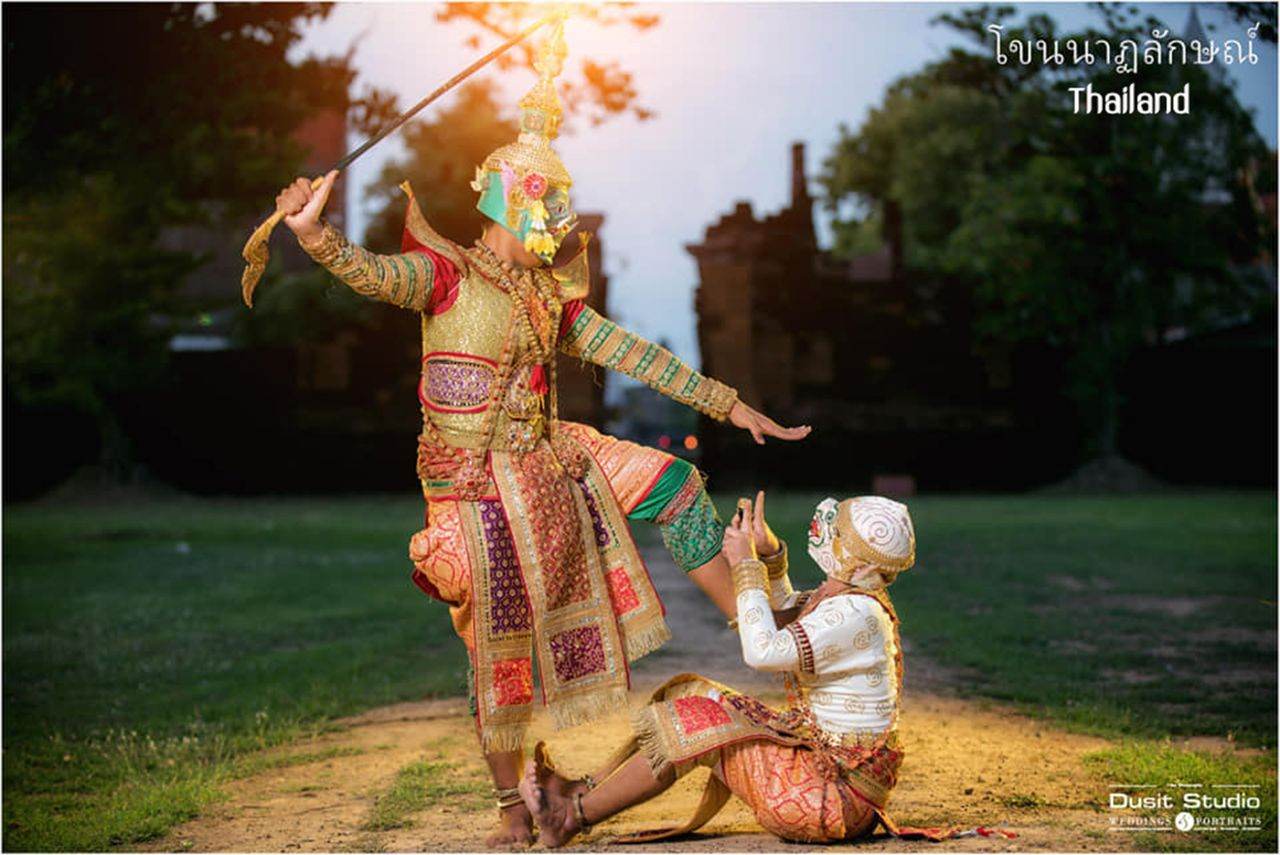Hanuman (हनुमान्) VS Thossakan (दशकण्ठ) : Thai Khon Mask | THAILAND 🇹🇭