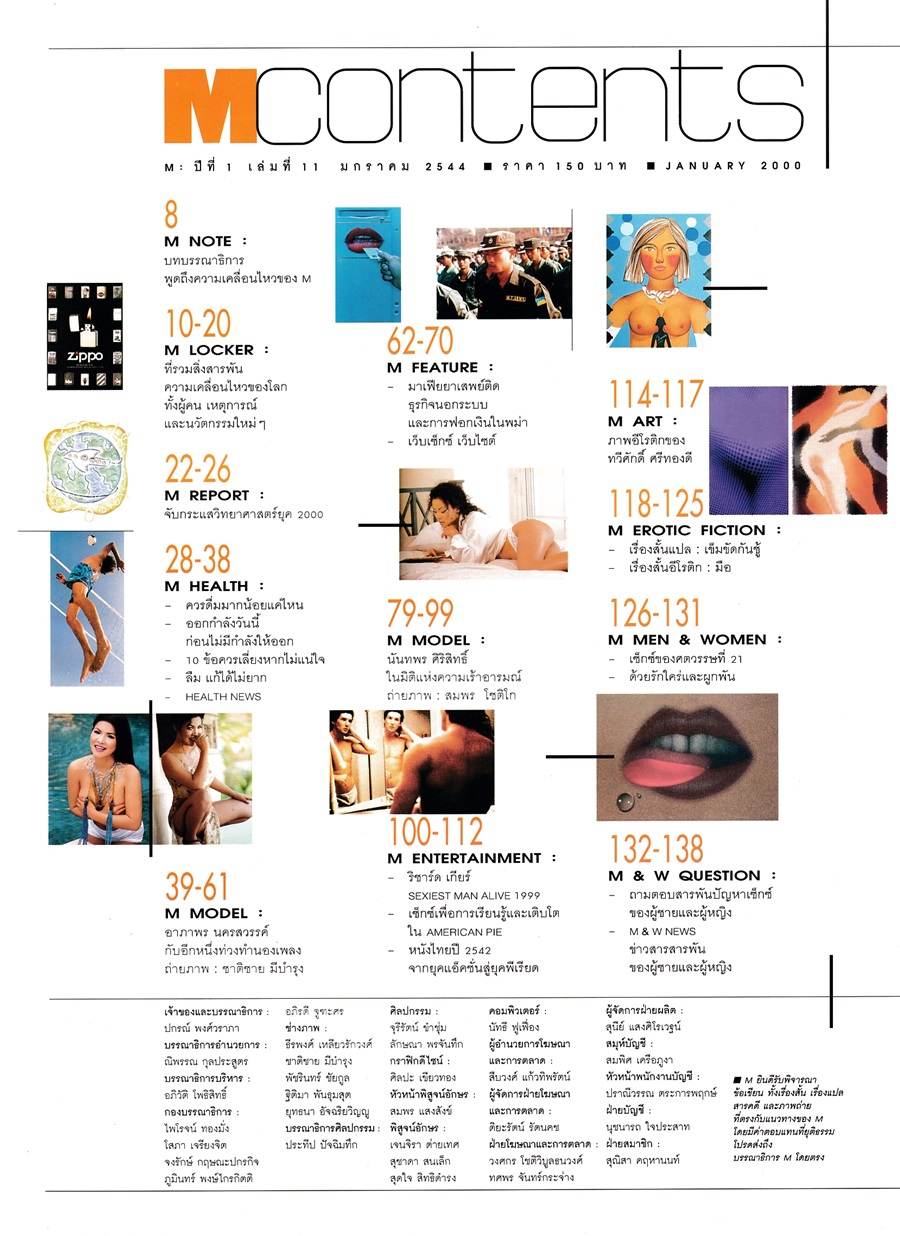 (วันวาน) อาภาพร นครสวรรค์ @ M Magazine ปีที่ 1 ฉบับที่ 11 มกราคม 2544