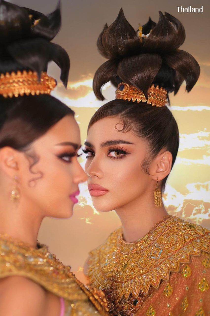 Gorgeous of 70's Hairstyle and Thai Dress in Loy Krathong Festival | THAILAND 🇹🇭