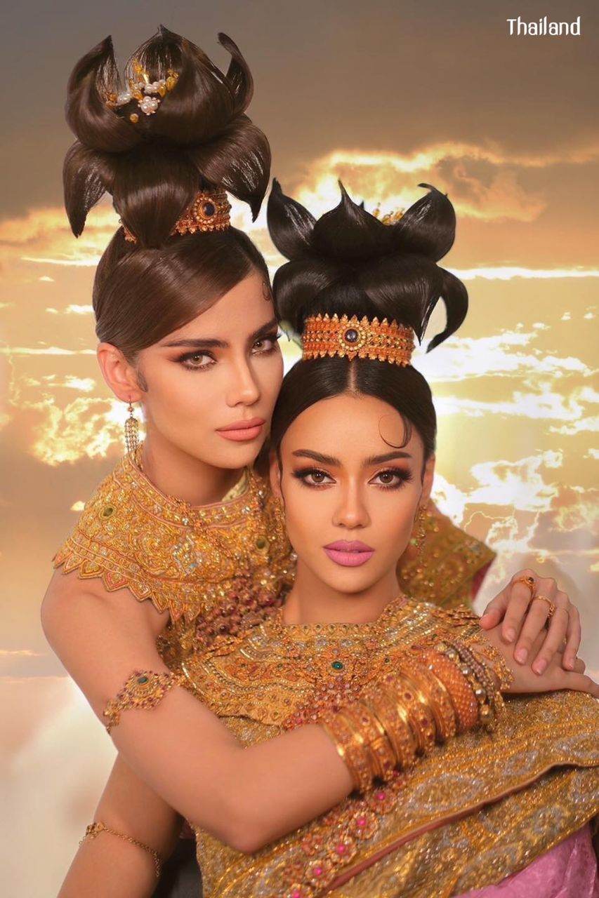 Gorgeous of 70's Hairstyle and Thai Dress in Loy Krathong Festival | THAILAND 🇹🇭