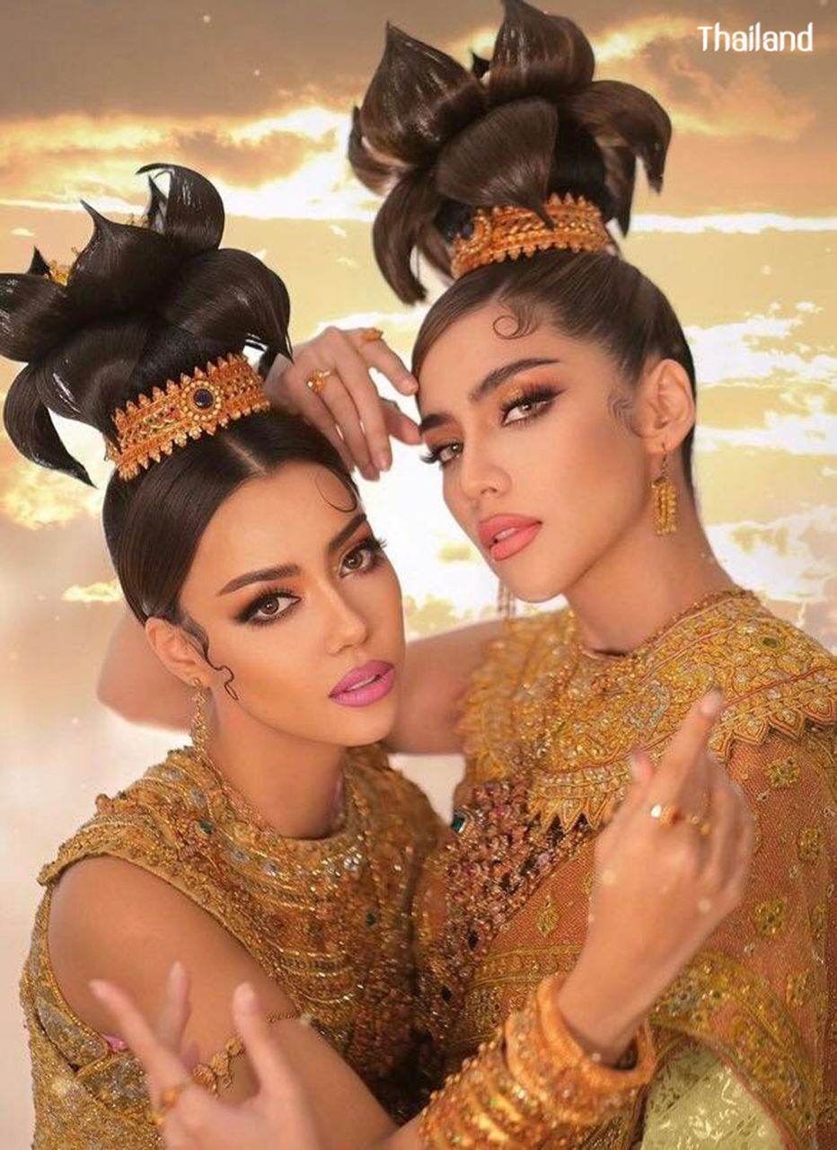 Gorgeous of 70's Hairstyle and Thai Dress in Loy Krathong Festival | THAILAND 🇹🇭
