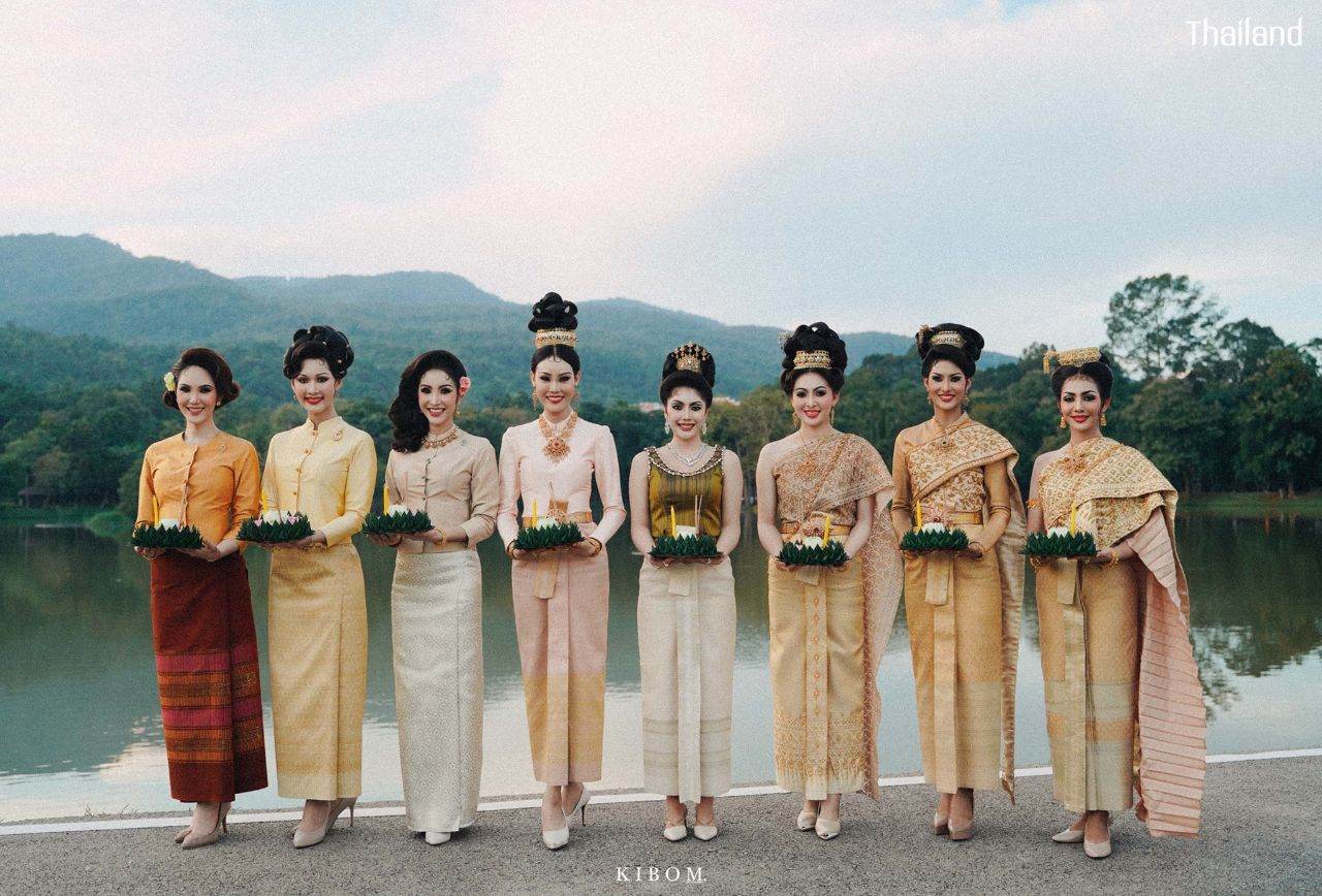 Thai National Costume and 70s Makeup & Hairstyle by Sakunjan | THAILAND 🇹🇭
