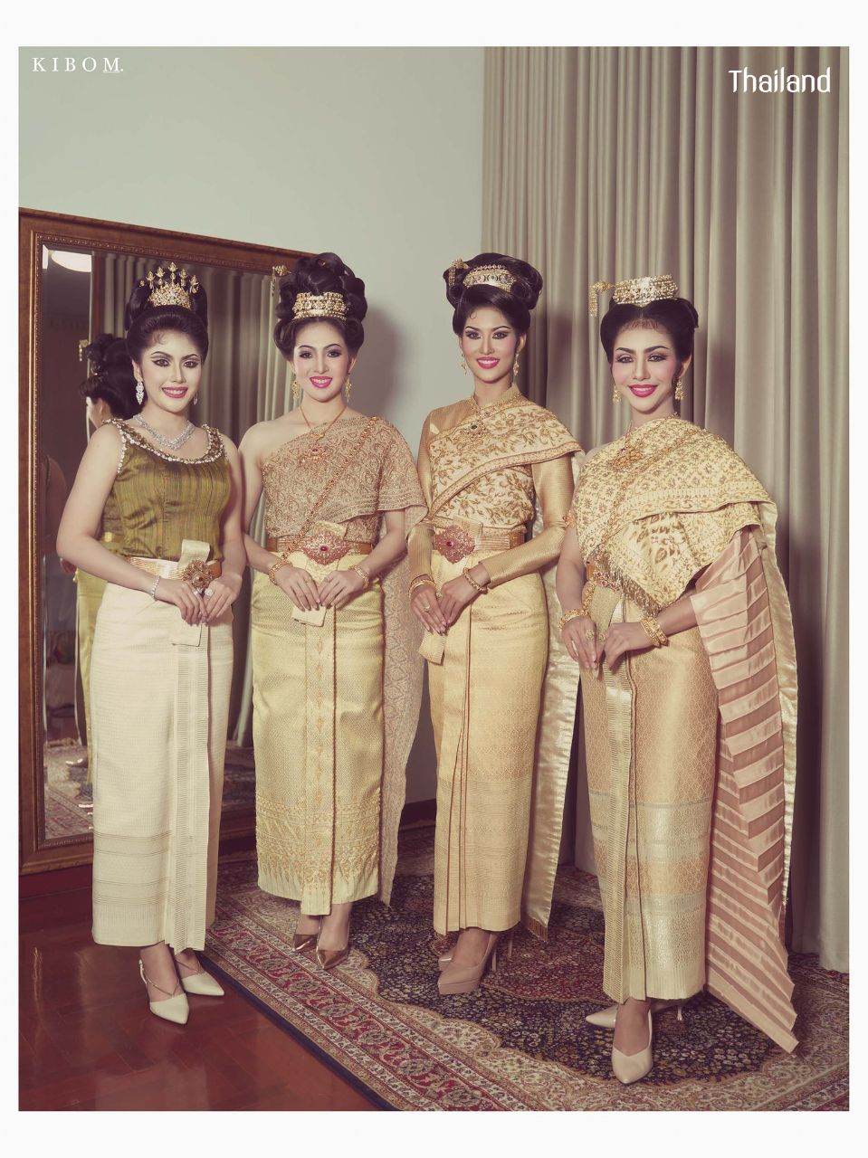 Thai National Costume and 70s Makeup & Hairstyle by Sakunjan | THAILAND 🇹🇭