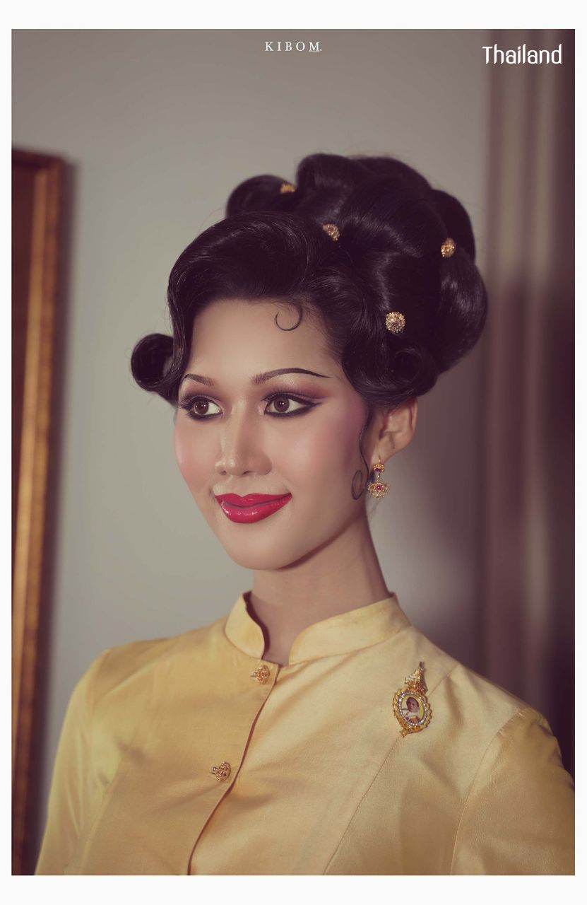 Thai National Costume and 70s Makeup & Hairstyle by Sakunjan | THAILAND 🇹🇭