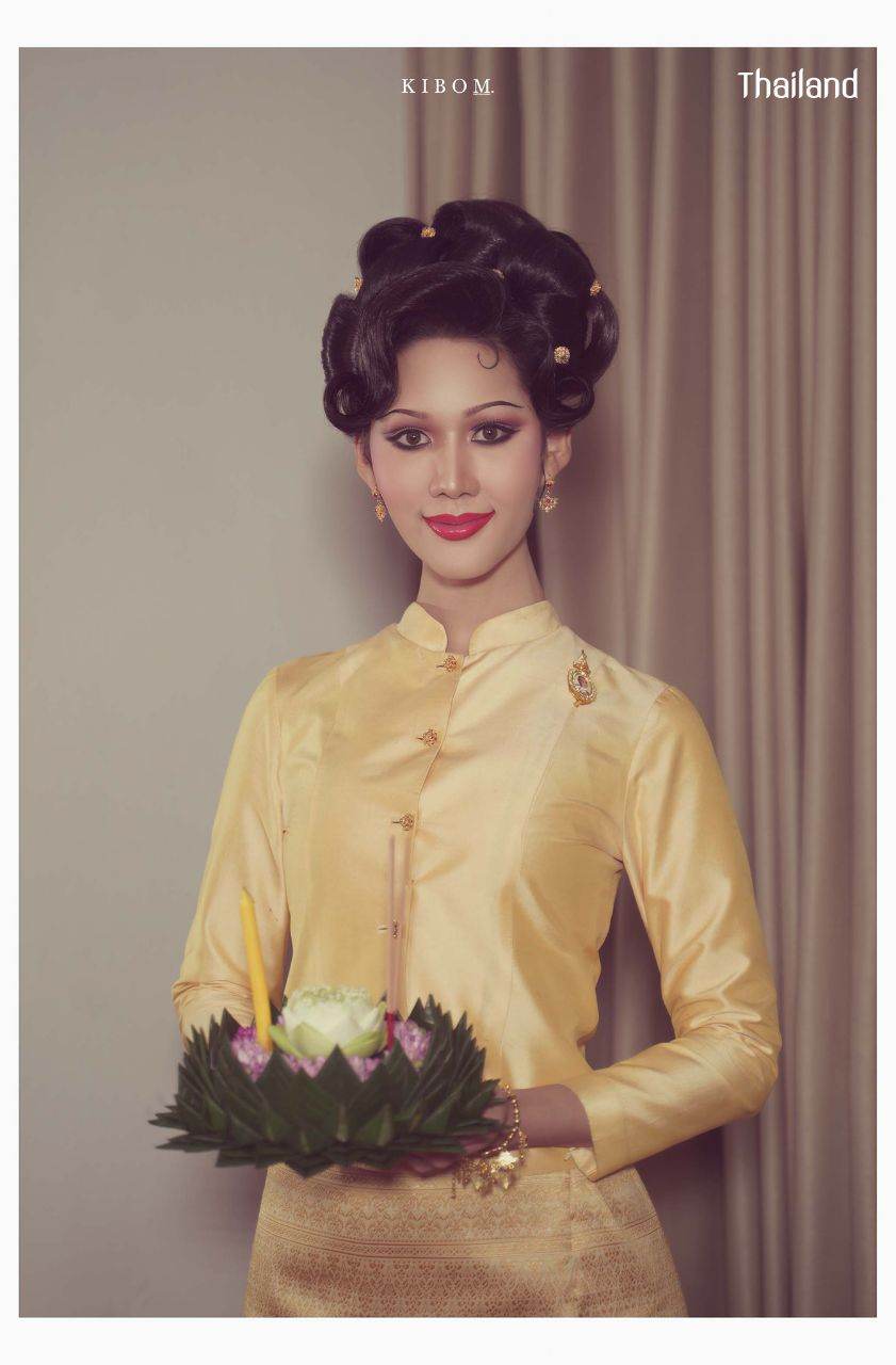 Thai National Costume and 70s Makeup & Hairstyle by Sakunjan | THAILAND 🇹🇭