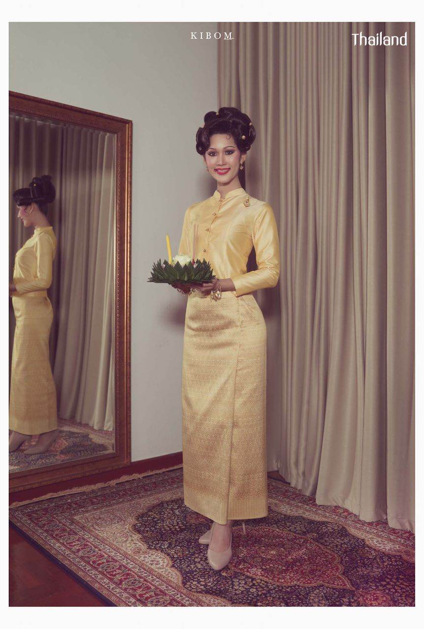 Thai National Costume and 70s Makeup & Hairstyle by Sakunjan | THAILAND 🇹🇭