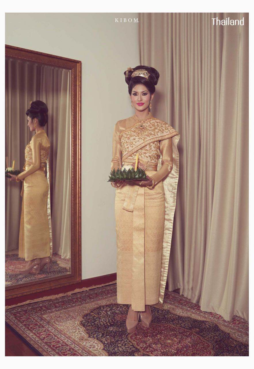 Thai National Costume and 70s Makeup & Hairstyle by Sakunjan | THAILAND 🇹🇭