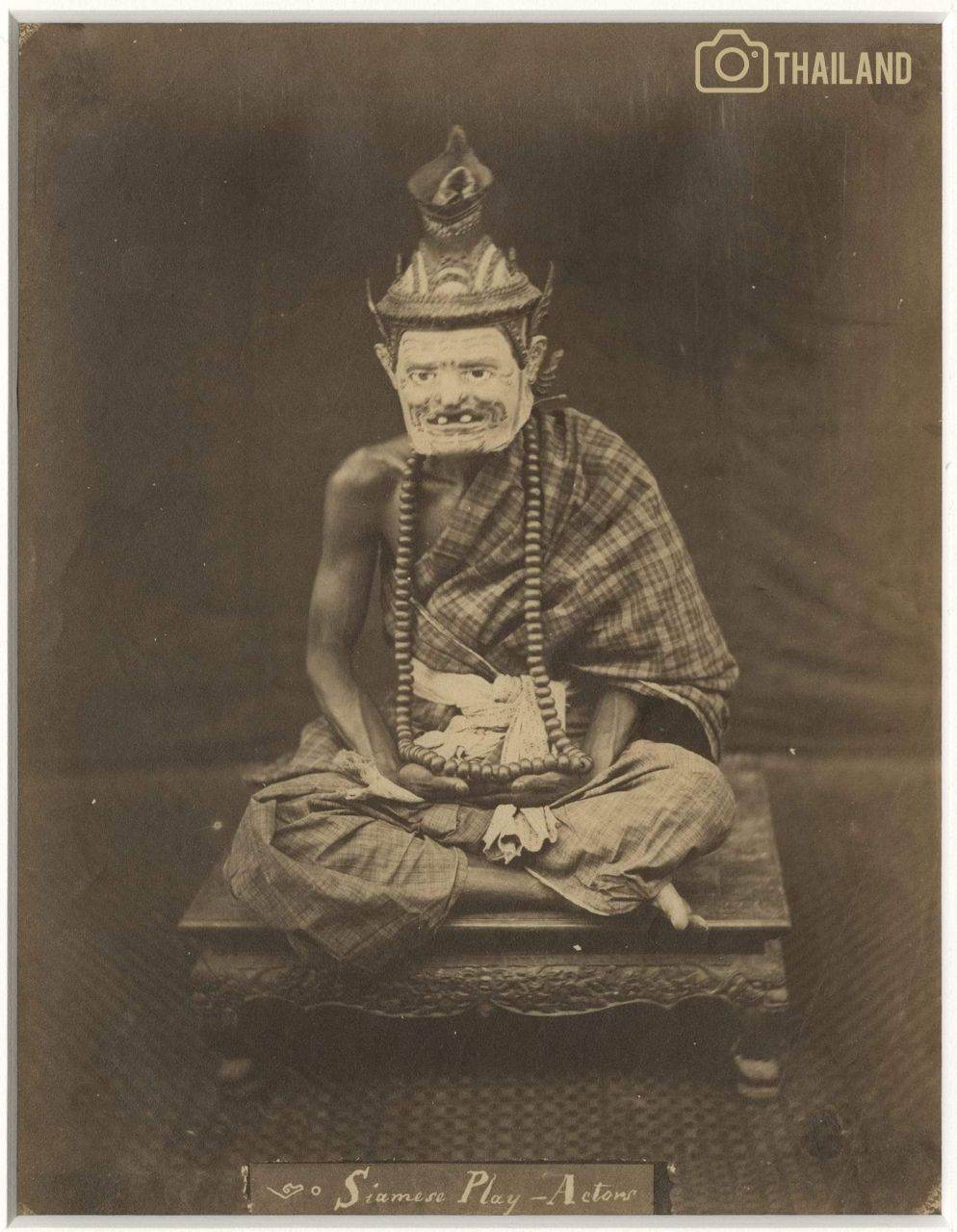 🇹🇭 Thailand:The Khon actor from Photograph album of Siam, 1865-1866.