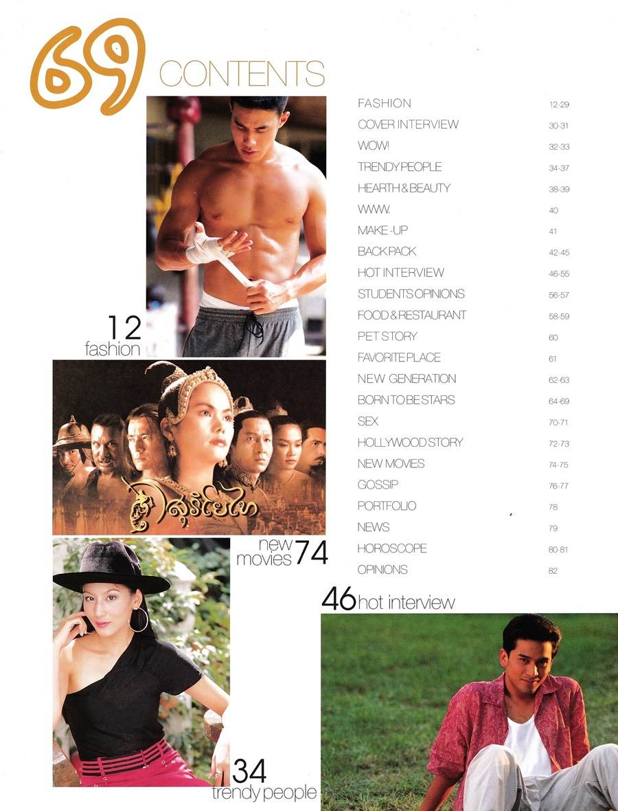 (วันวาน) ดอม เหตระกูล @ นิตยสาร 69 Magazine August 2001