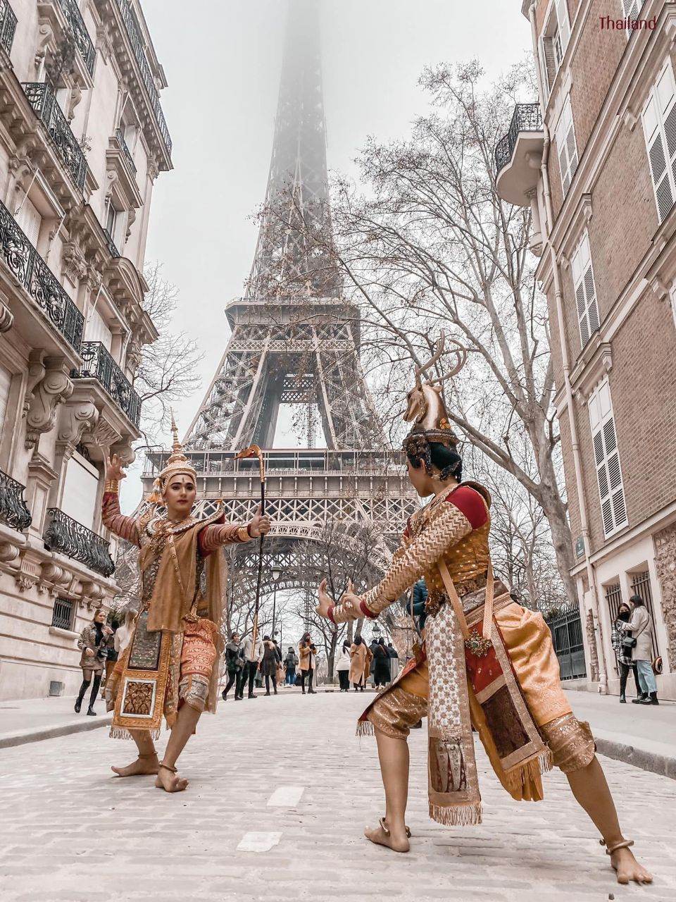Thai Khon Dancers in Paris 🇫🇷 | THAILAND 🇹🇭