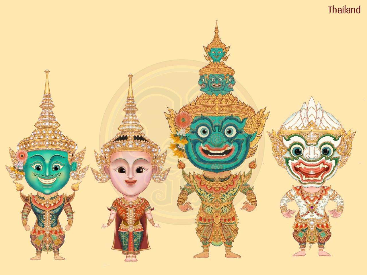 Cute Character of Ramakien | THAILAND 🇹🇭