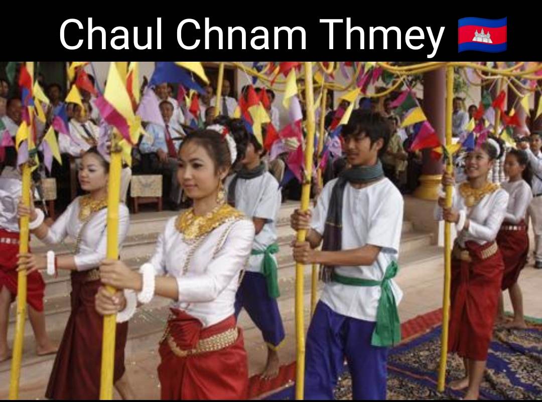 The traditional Cambodia New year:Chaul Chnam Thmey:สีสันอาเซียน: