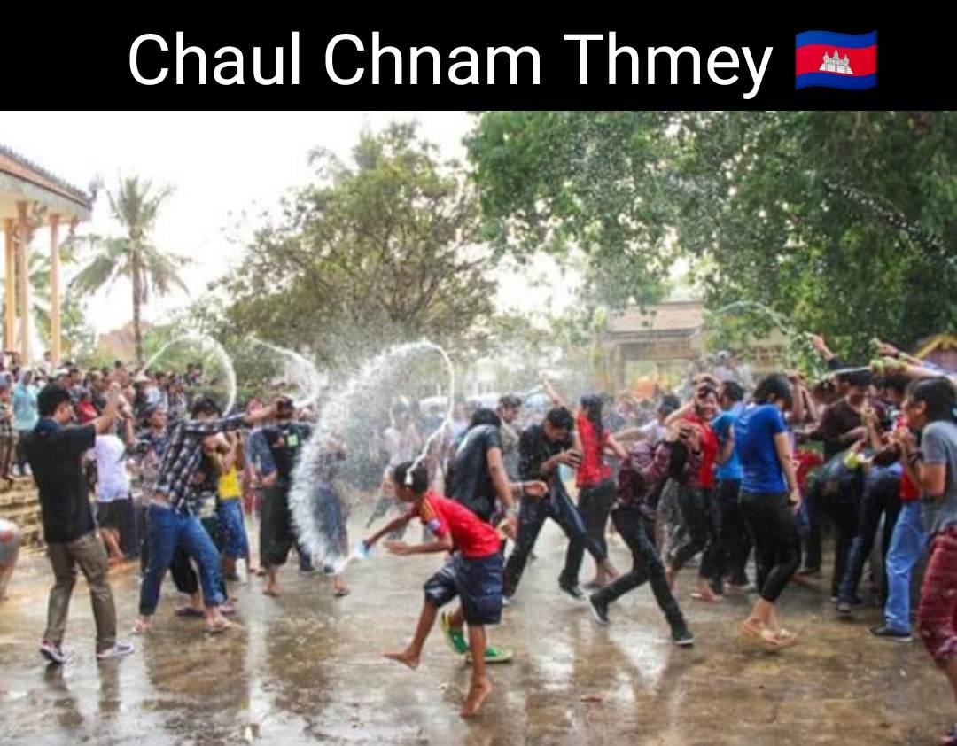 The traditional Cambodia New year:Chaul Chnam Thmey:สีสันอาเซียน: