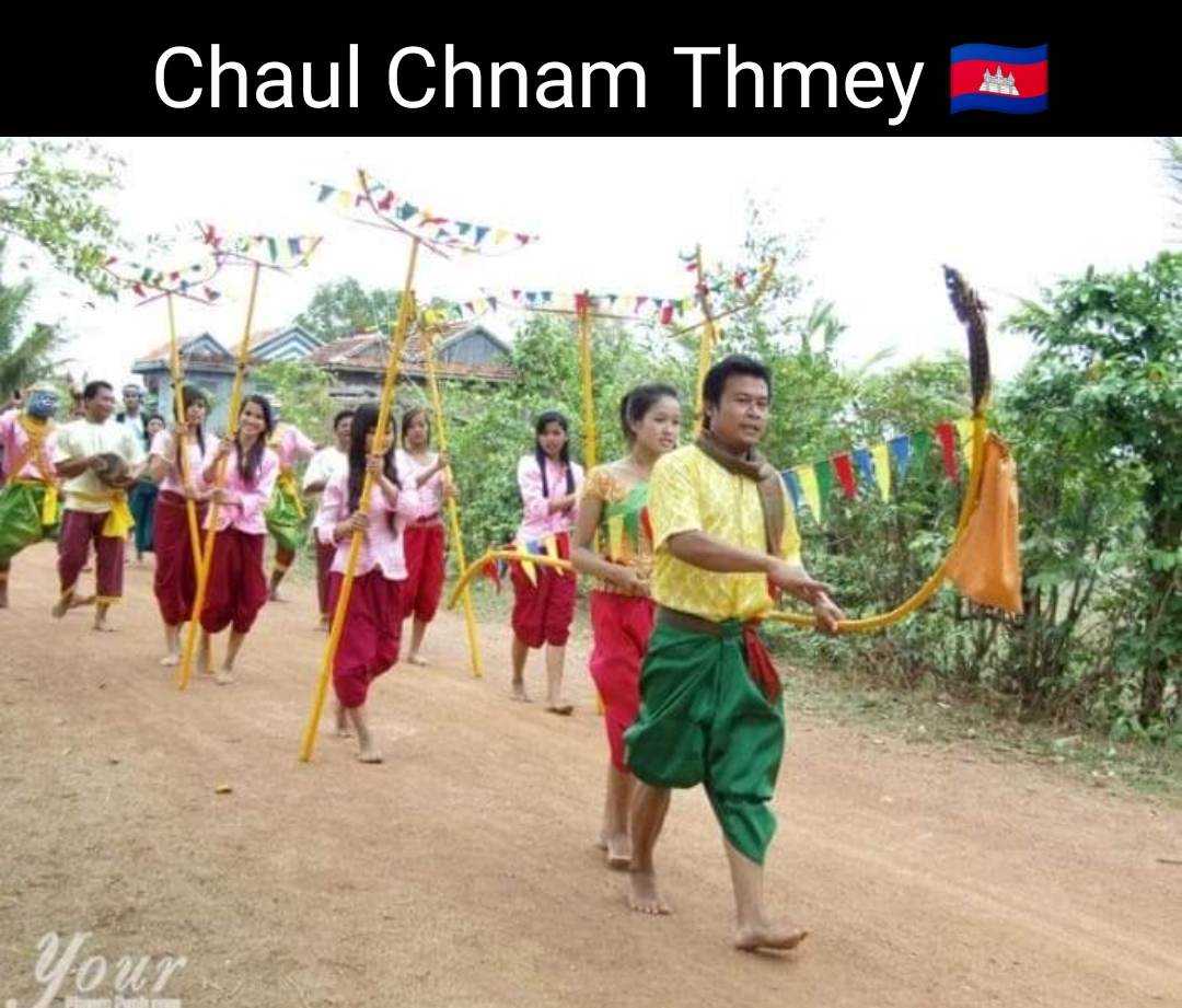 The traditional Cambodia New year:Chaul Chnam Thmey:สีสันอาเซียน: