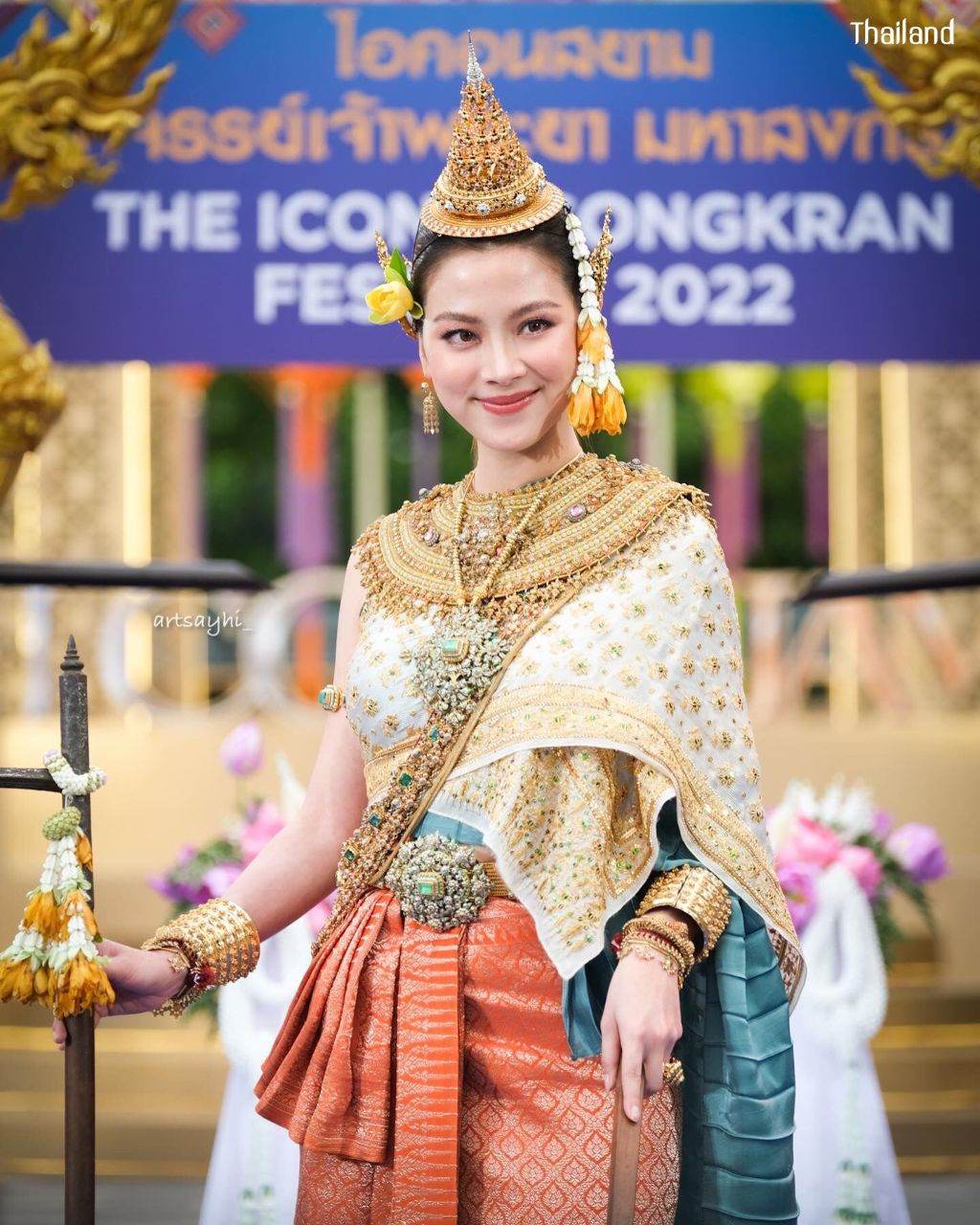 Nang Songkran 2022: Kirinee Devi or Kankinee Devi by "Baifern - Pimchanok" | THAILAND 🇹🇭
