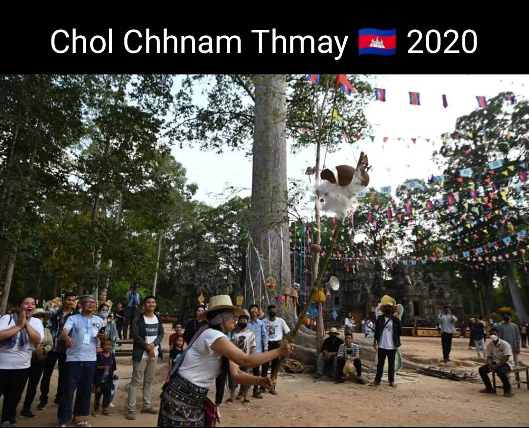 Cambodian Water Festival"Chaul Chnam Thmey" ปีใหม่เฉลิมฉลอง เทศกาลแห่งความสุข"ពិធីបុណ្យ ចូលឆ្នាំប្រពៃណីជាតិខ្មែរ, New Year Cambodia.