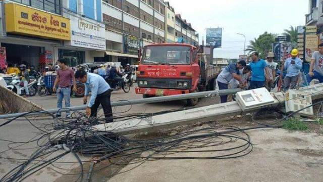 Electric cable in Cambodia 🇰🇭