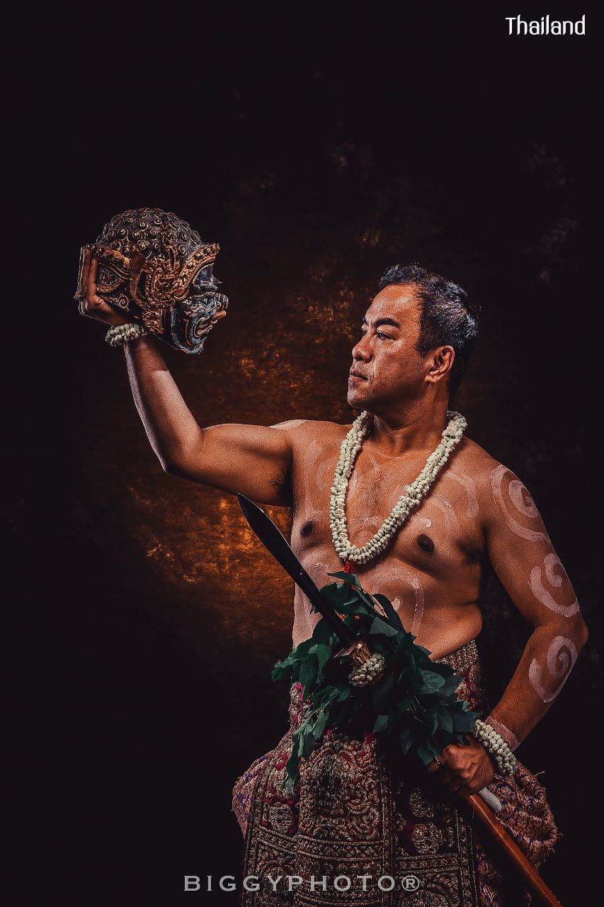 PHRA-PIRAB (PHAPILAB) DANCE AND MUSIC DEITY IN MASK | THAILAND 🇹🇭