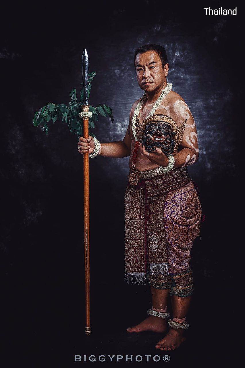 PHRA-PIRAB (PHAPILAB) DANCE AND MUSIC DEITY IN MASK | THAILAND 🇹🇭