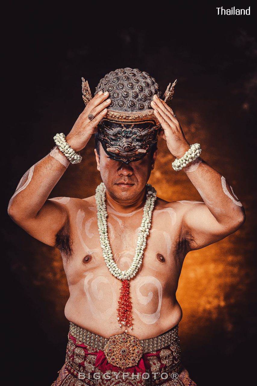 PHRA-PIRAB (PHAPILAB) DANCE AND MUSIC DEITY IN MASK | THAILAND 🇹🇭