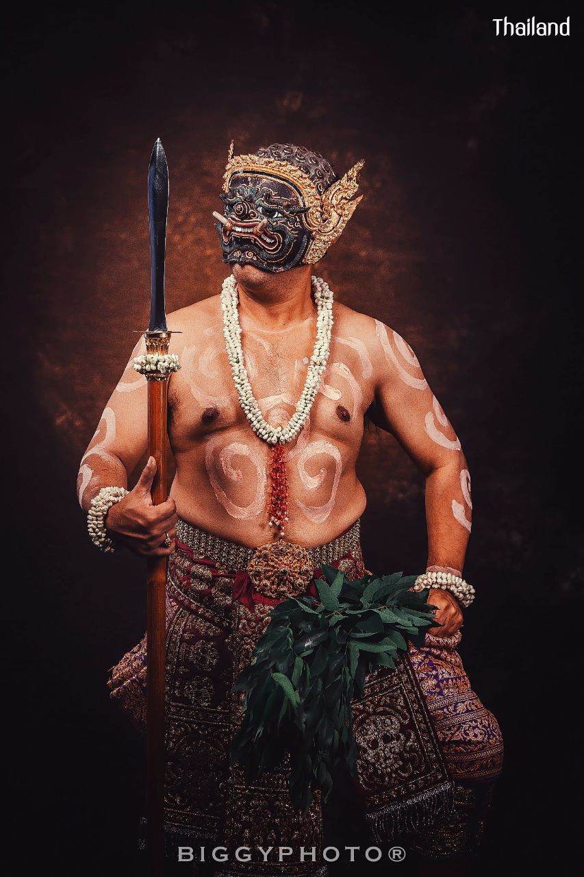 PHRA-PIRAB (PHAPILAB) DANCE AND MUSIC DEITY IN MASK | THAILAND 🇹🇭