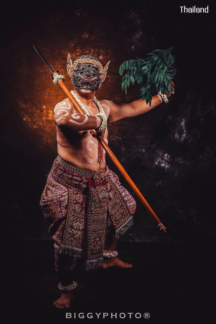 PHRA-PIRAB (PHAPILAB) DANCE AND MUSIC DEITY IN MASK | THAILAND 🇹🇭