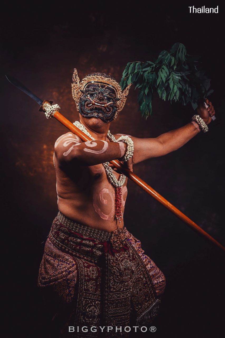 PHRA-PIRAB (PHAPILAB) DANCE AND MUSIC DEITY IN MASK | THAILAND 🇹🇭