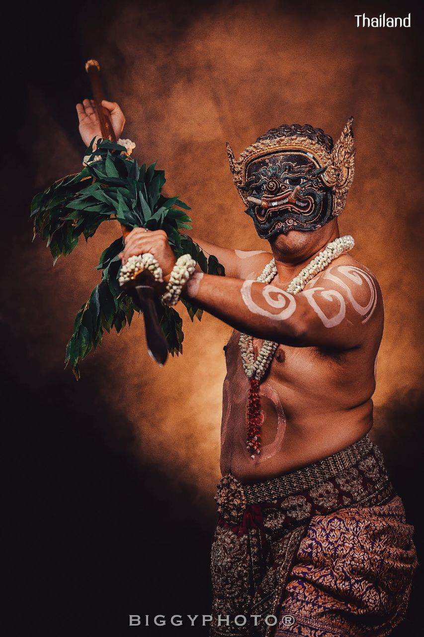 PHRA-PIRAB (PHAPILAB) DANCE AND MUSIC DEITY IN MASK | THAILAND 🇹🇭