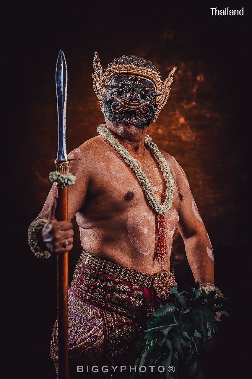 PHRA-PIRAB (PHAPILAB) DANCE AND MUSIC DEITY IN MASK | THAILAND 🇹🇭