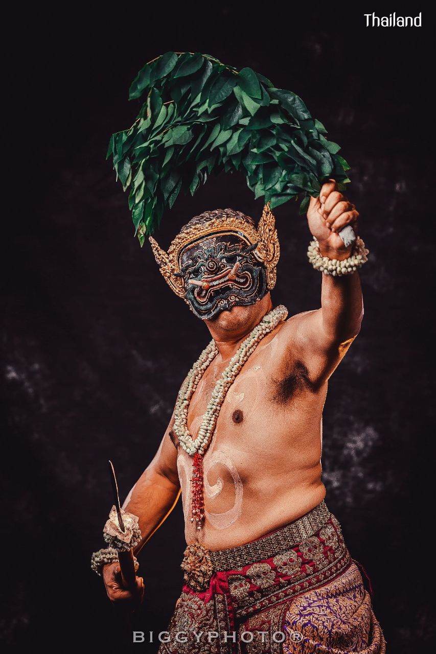 PHRA-PIRAB (PHAPILAB) DANCE AND MUSIC DEITY IN MASK | THAILAND 🇹🇭