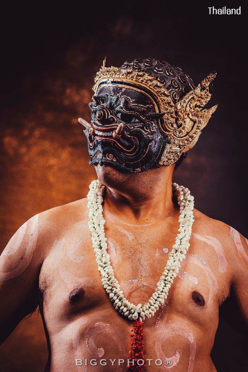 PHRA-PIRAB (PHAPILAB) DANCE AND MUSIC DEITY IN MASK | THAILAND 🇹🇭